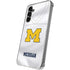 University of Michigan White Jersey Galaxy S24 Plus Clear Case